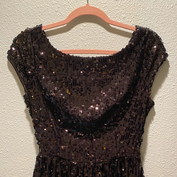 Black Sequined Dress - Picture 1 of 4